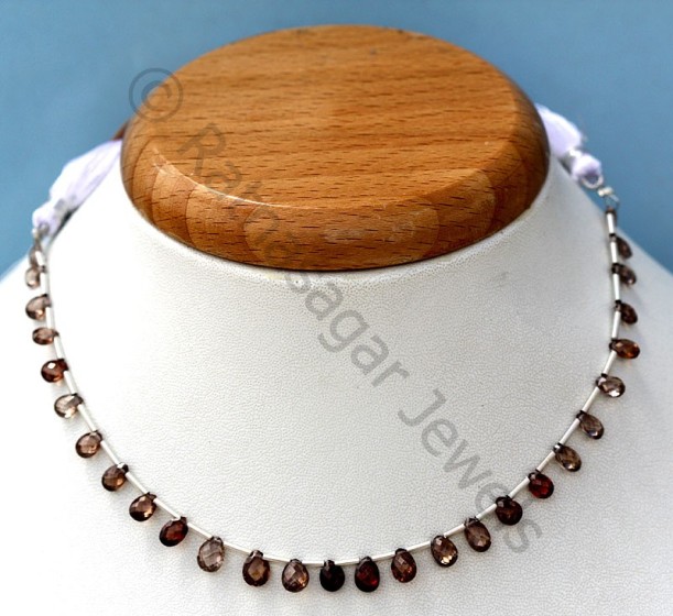 brown zircon gemstone beads
