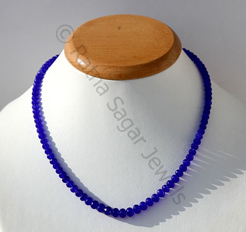 Navy Blue Chalcedony beads